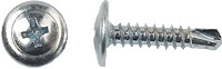 Саморез с прессшайбой с буром, цинк